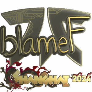 Sticker | blameF (Gold) | Shanghai 2024