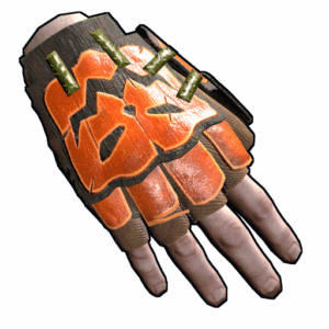 Pumpkin Roadsign Gloves