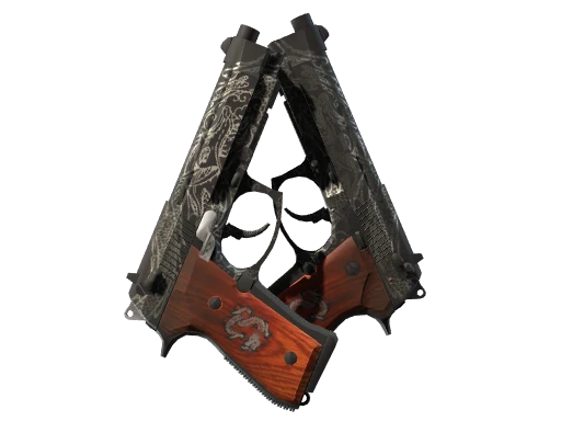 StatTrak™ Dual Berettas | Dualing Dragons (Factory New)