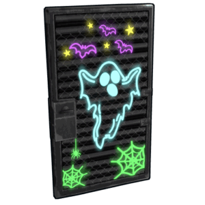 Neon Ghost Door