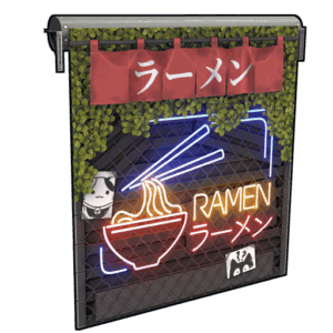 Ramen Garage Door