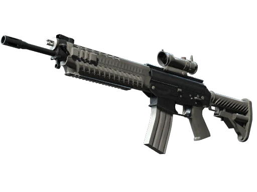 SG 553 | Damascus Steel (Battle-Scarred)