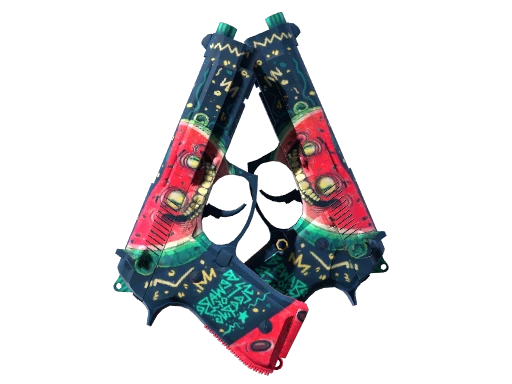 StatTrak™ Dual Berettas | Melondrama (Factory New)