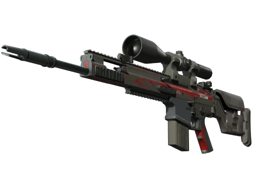 StatTrak™ SCAR-20 | Crimson Web (Battle-Scarred)