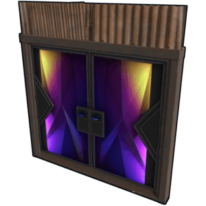 Tempered Sheet Metal Double Door