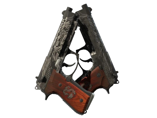 Dual Berettas | Dualing Dragons (Battle-Scarred)