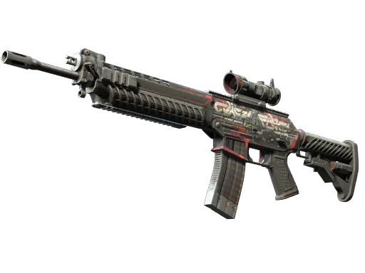 SG 553 | Cyberforce (Battle-Scarred)