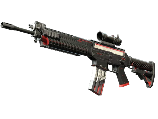 SG 553 | Cyrex (Battle-Scarred)