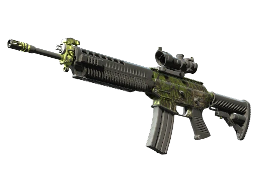 SG 553 | Lush Ruins (Battle-Scarred)