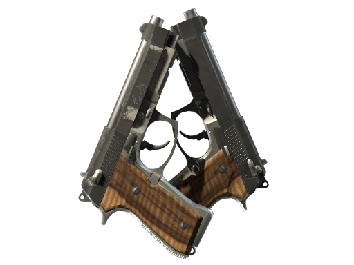 StatTrak™ Dual Berettas | Black Limba (Field-Tested)