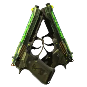 StatTrak™ Dual Berettas | Cobra Strike (Minimal Wear)