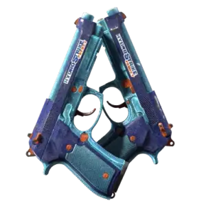 StatTrak™ Dual Berettas | Hydro Strike (Battle-Scarred)