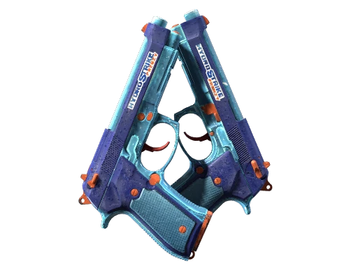StatTrak™ Dual Berettas | Hydro Strike (Field-Tested)