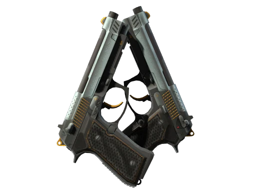 StatTrak™ Dual Berettas | Ventilators (Minimal Wear)