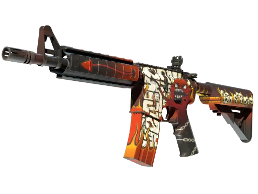 StatTrak™ M4A4 | Hellfire (Minimal Wear)