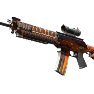 StatTrak™ SG 553 | Tiger Moth (Well-Worn)