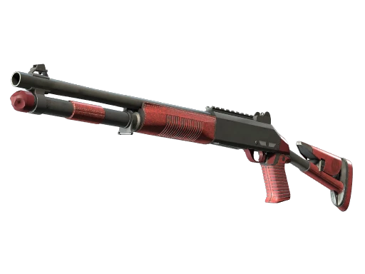 XM1014 | Red Leather (Minimal Wear)