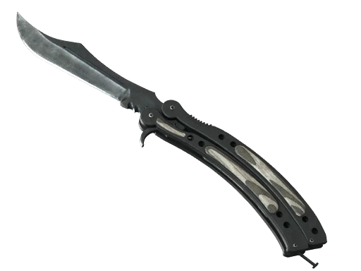 ★ Butterfly Knife | Black Laminate (Well-Worn)