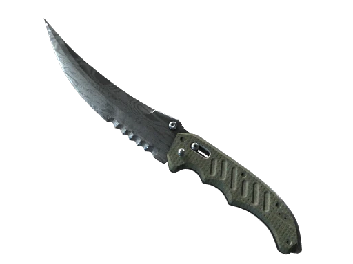 ★ StatTrak™ Flip Knife | Damascus Steel (Well-Worn)