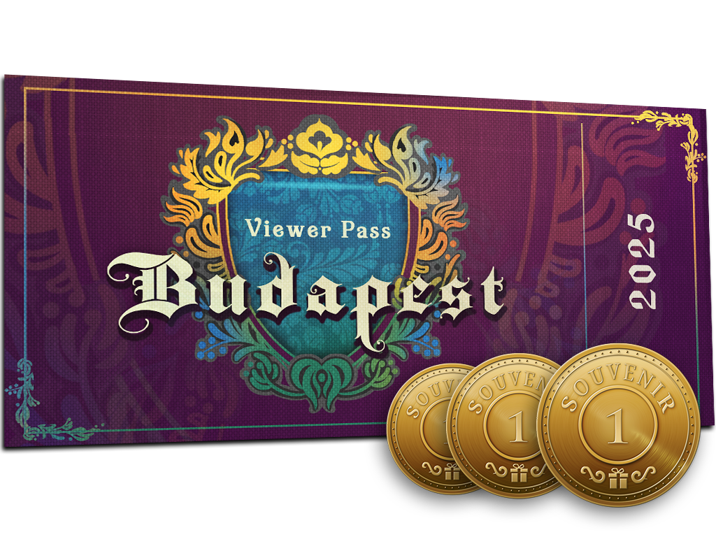Budapest 2025 Viewer Pass + 3 Souvenir Tokens