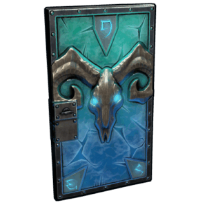 Glacial Visage Metal Door