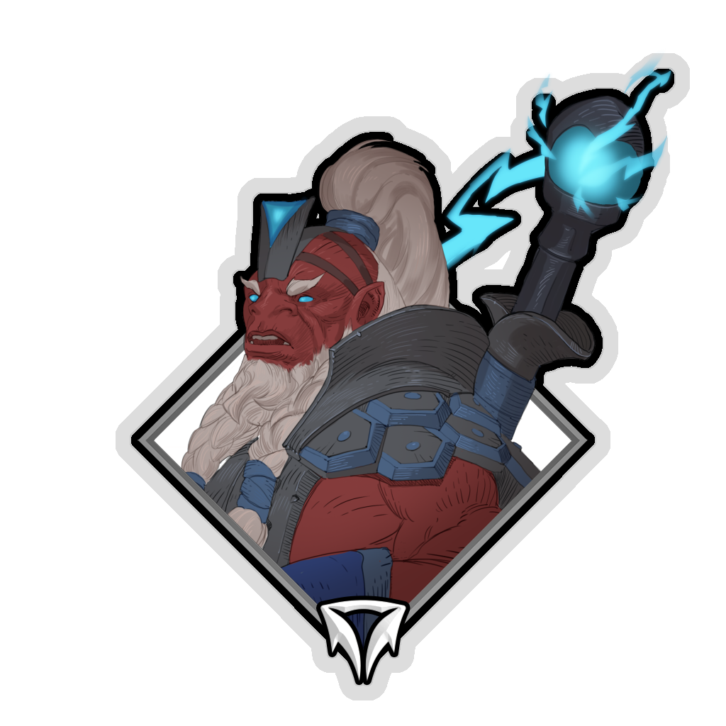 Gold Crownfall Sticker - Disruptor