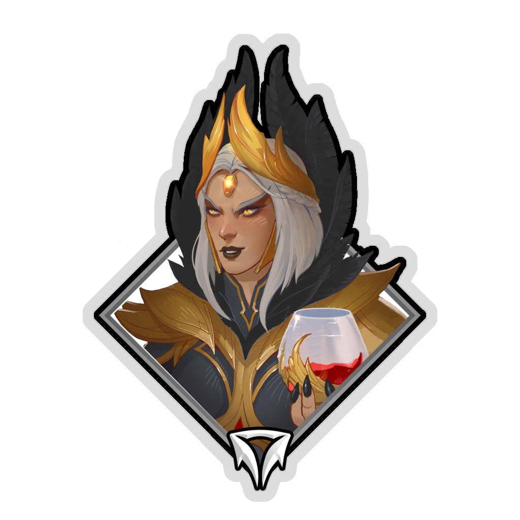 Gold Crownfall Sticker - Imperia