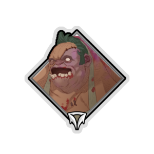 Gold Crownfall Sticker - Pudge