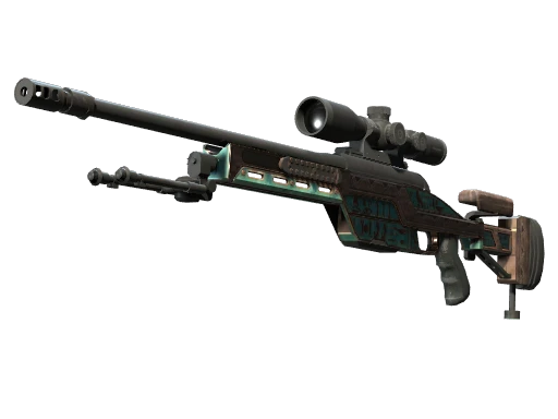 SSG 08 | Azure Glyph (Well-Worn)