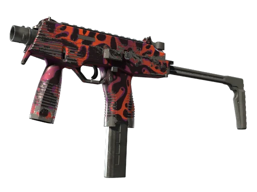 StatTrak™ MP9 | Ruby Poison Dart (Well-Worn)