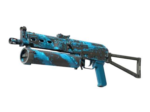 StatTrak™ PP-Bizon | Blue Streak (Well-Worn)