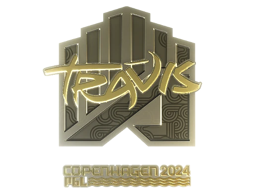 Sticker | TRAVIS (Gold) | Copenhagen 2024