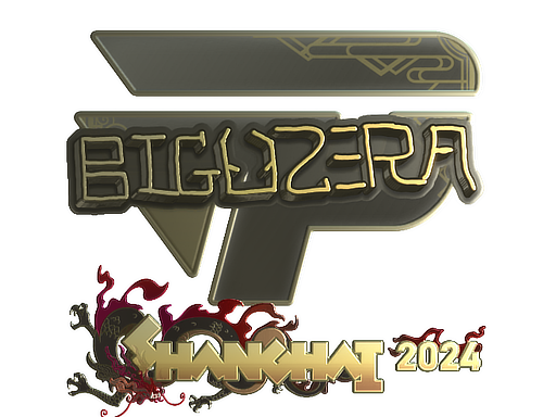 Sticker | biguzera (Gold) | Shanghai 2024