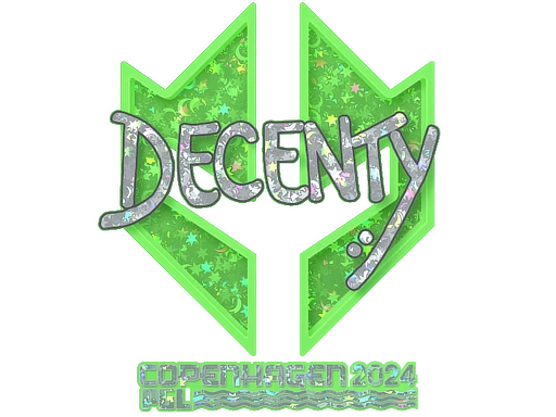 Sticker | decenty (Glitter) | Copenhagen 2024