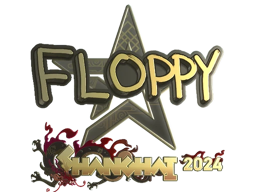 Sticker | floppy (Gold) | Shanghai 2024
