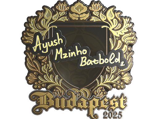Sticker | mzinho (Gold) | Budapest 2025