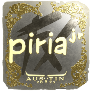 Sticker | piriajr (Gold) | Austin 2025