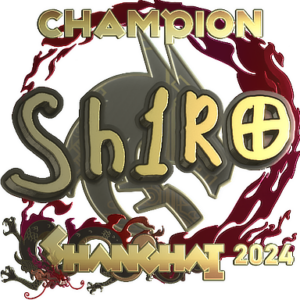 Sticker | sh1ro (Gold, Champion) | Shanghai 2024