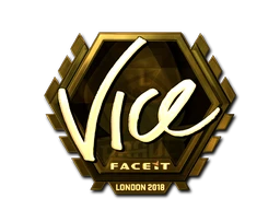 Sticker | vice (Gold) | London 2018