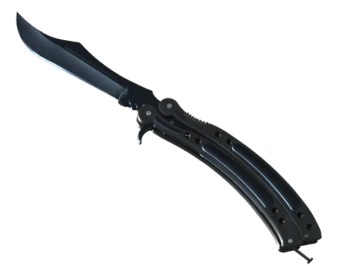 ★ StatTrak™ Butterfly Knife | Blue Steel (Minimal Wear)