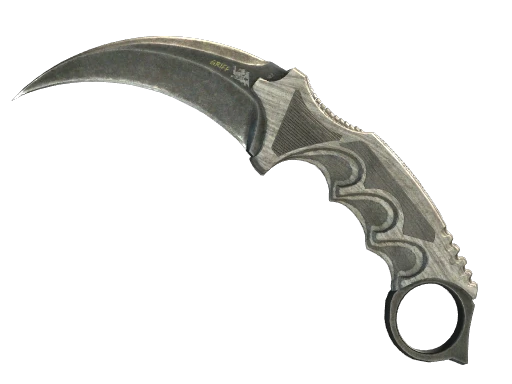 ★ StatTrak™ Karambit | Black Laminate (Battle-Scarred)