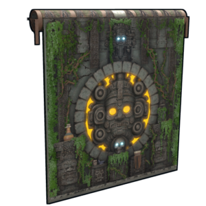 Forbidden Mayan Temple Garage Door