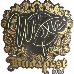 Sticker | woxic (Gold) | Budapest 2025