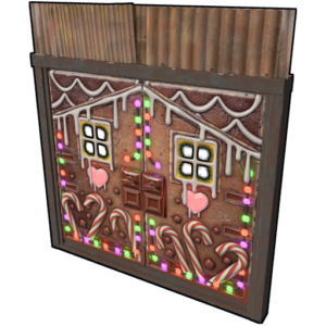 Gingerbread Metal Double Door