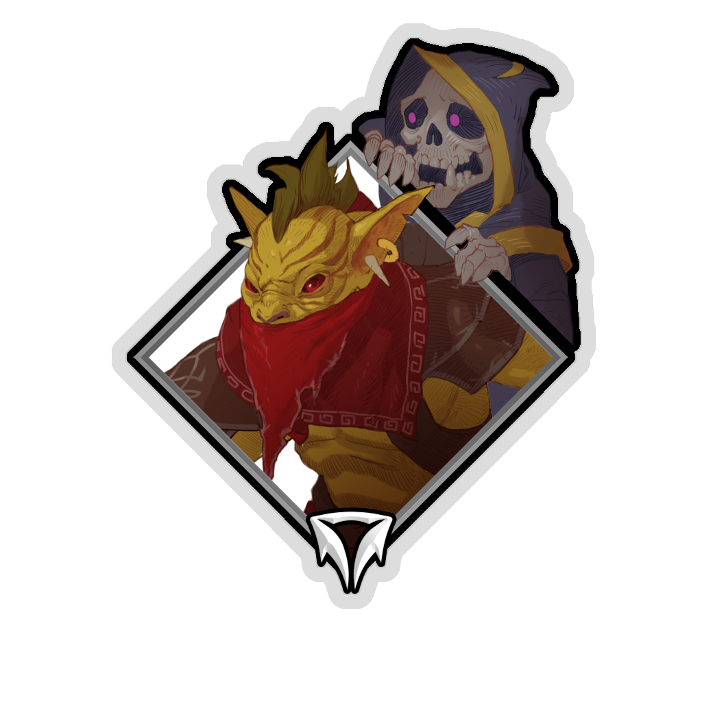 Gold Crownfall Sticker - Gondar (Skeleton)