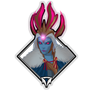 Gold Crownfall Sticker - Shen (Parka)