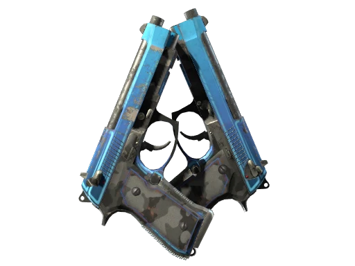 StatTrak™ Dual Berettas | Urban Shock (Well-Worn)