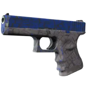 StatTrak™ Glock-18 | Blue Fissure (Well-Worn)