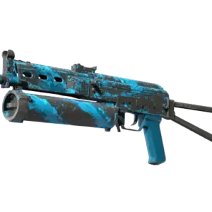 StatTrak™ PP-Bizon | Blue Streak (Well-Worn)