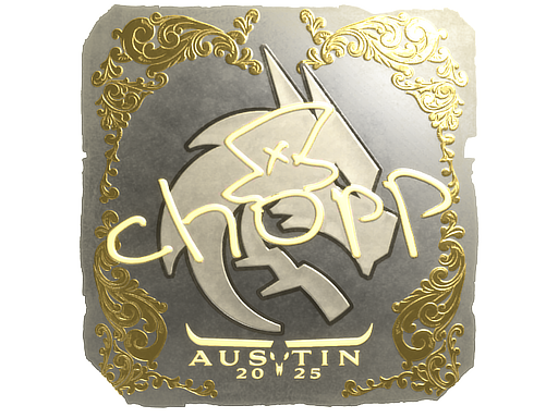 Sticker | chopper (Gold) | Austin 2025